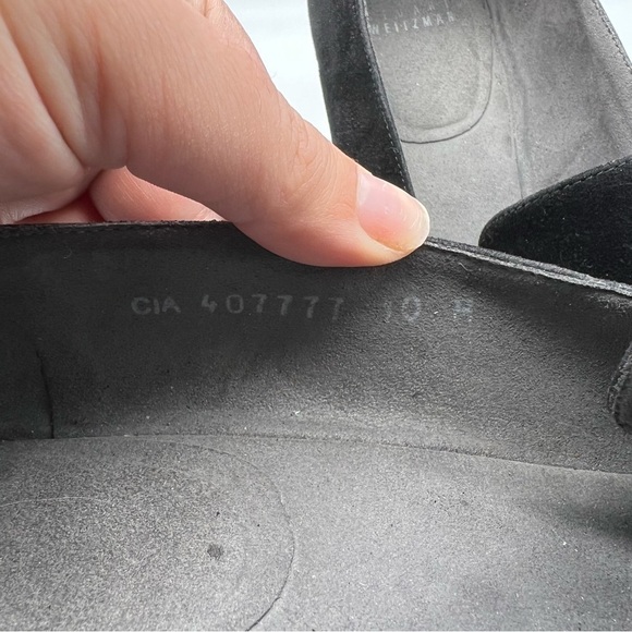 Stuart Weitzman Black Loafer Wedges - Picture 9 of 9